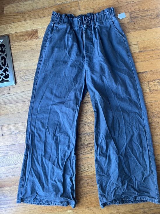 Zenana Outfitters Denim - Zenana Outfitters Wide-Leg Paperbag Pants in